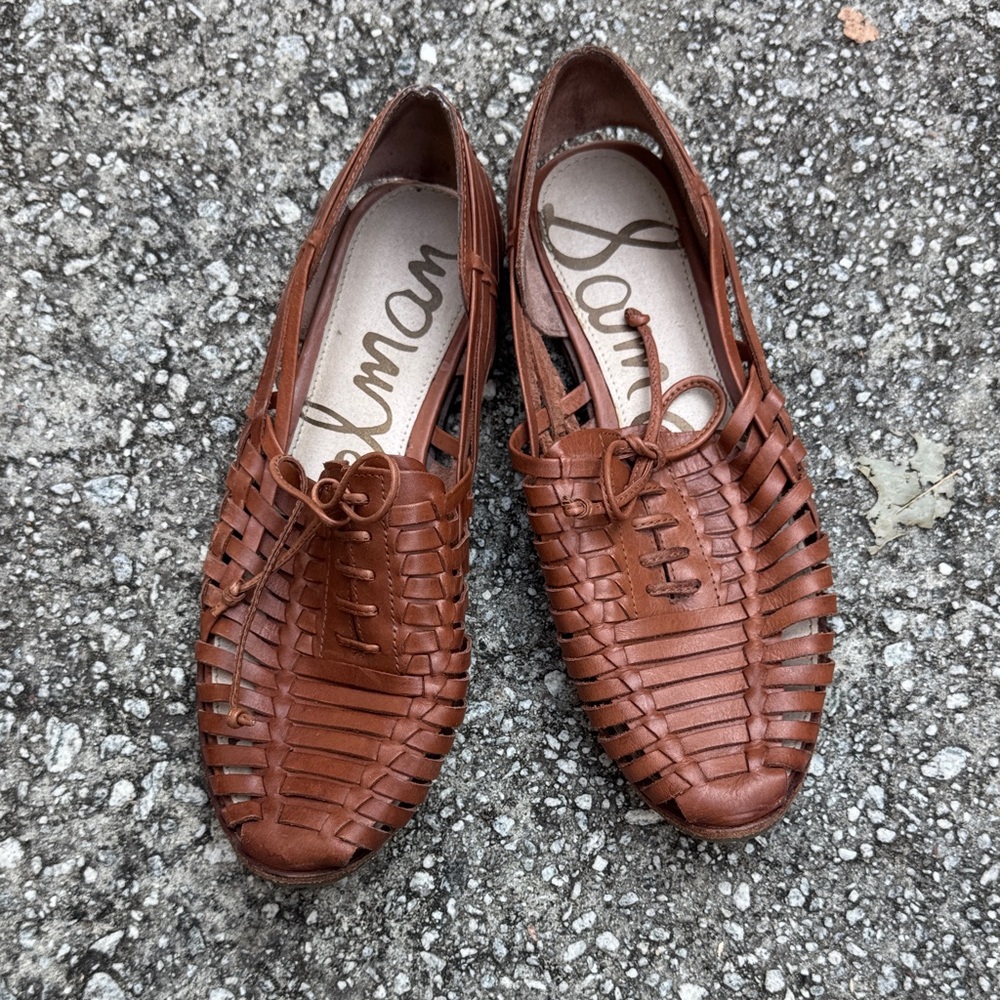 Sam Edelman Tan Woven Women’s Loafers